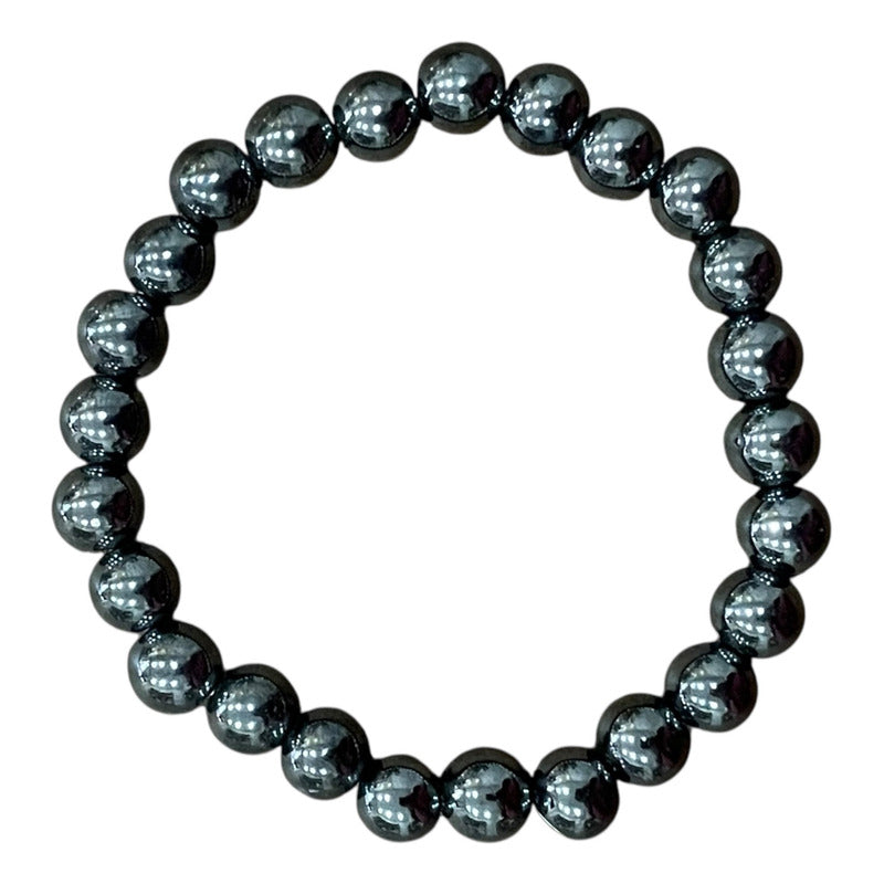 Pulsera Quartz Mediana De Cuarzo Pulido 8mm