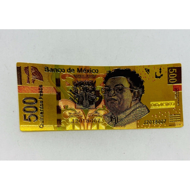 12 Billetes Dorado Diferentes Denominaciones Plastificados