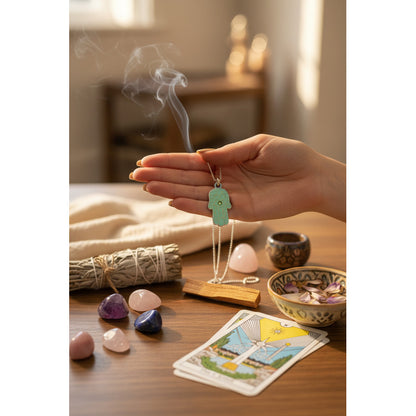 Dije Mano De Fatima Encapsulado 3 Cm De Altura