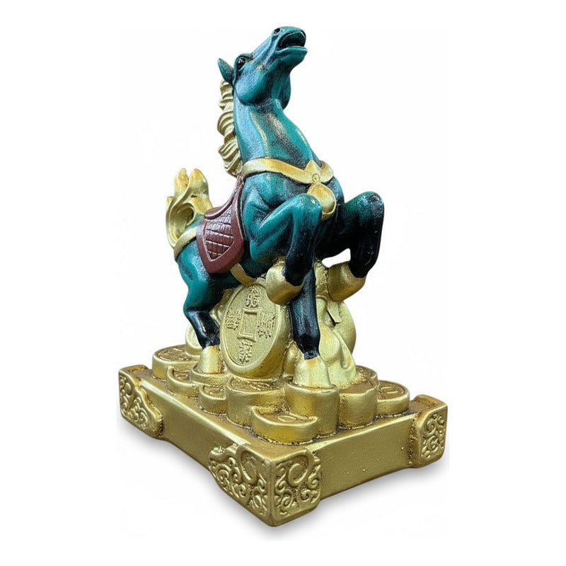 Caballo Año Chino Escultura De Resina 9x6x5cm