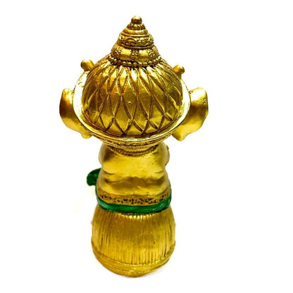 Ganesh-Baby im Fass, 14,5 cm, Nationalharz