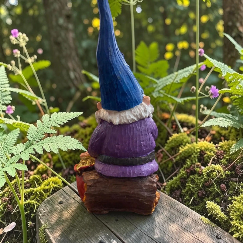 Gnomo De La Abundancia Y El Dinero Figura Decorativa 26 Cm A Morado by HEREJE