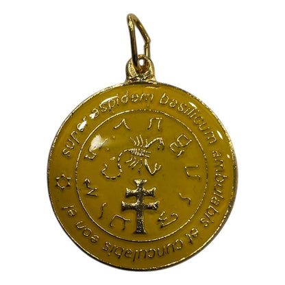 Exterminator Talisman Amulet Encapsulated and Gold Plated 4cm