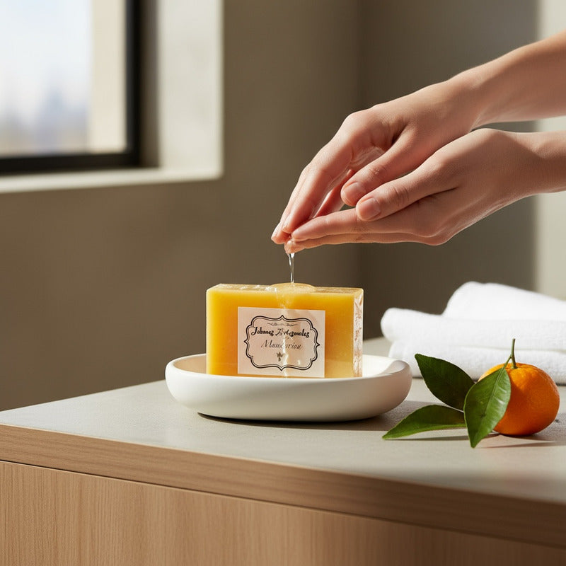 Jabon Artesanal 100 Gramos Aromas A Elegir 5x7x2cm