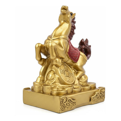 Caballo Año Chino Escultura De Resina 9x6x5cm