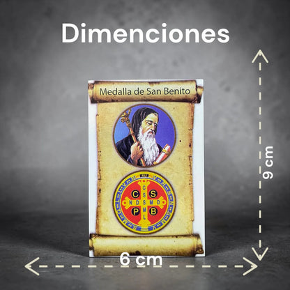 Estampas Coleccionables Esoterismo 5 Piezas Iguales Por Pac San Benito Religióso by HEREJE