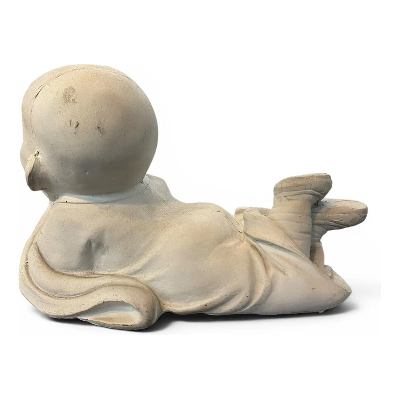 Esculturas De Buda Acostado 10 Cm De Altura Blanco by HEREJE
