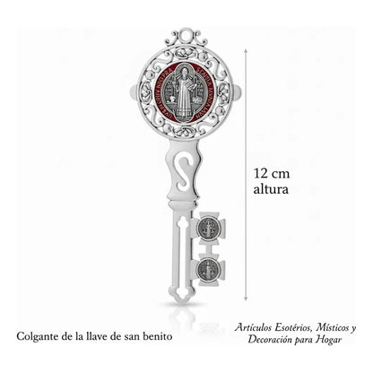 San  Benito Llave Decoración Del Hogar 12 Cm Plateado