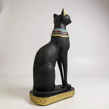 Bastet Egipcio Escultura De Resina 34x17x11 Cm