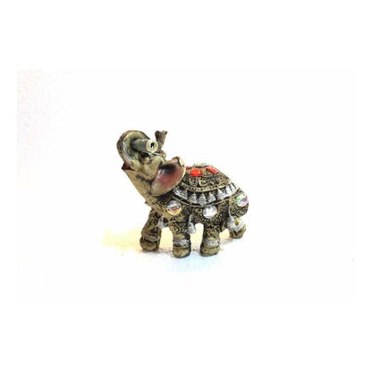 Elephant Abundance With Billet And Rhinestones 7.5 Cm