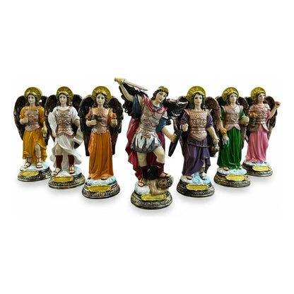Arcangel 15 Cm De Altura San Migue, Rafael, Gabriel Etc. Set 7 Arcangeles by HEREJE
