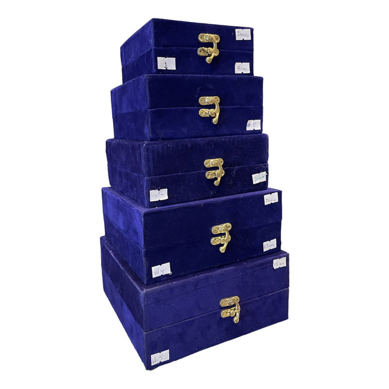 Cuenco Tibetano Lety Juego 5 Caja Dorado 7 Metales.