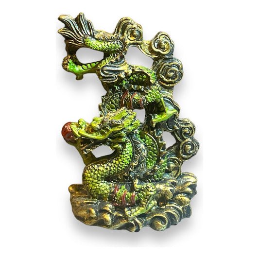 Chinese Year Dragon Resin Figure 11cm Feng Shui