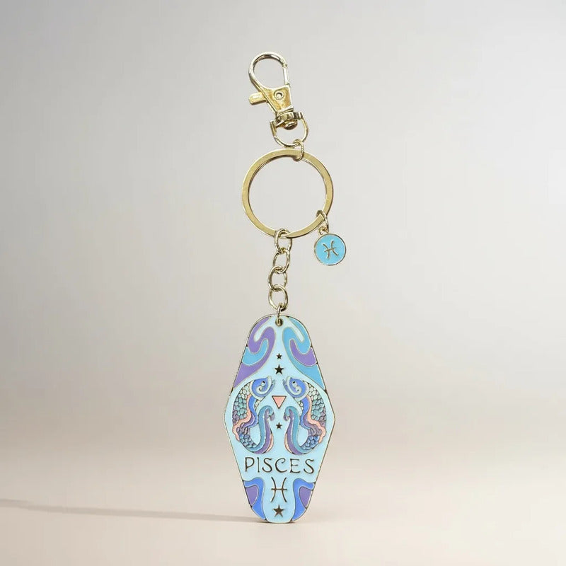 Llavero Zodiacal Hereje Diseño Astrológico Original Pisis