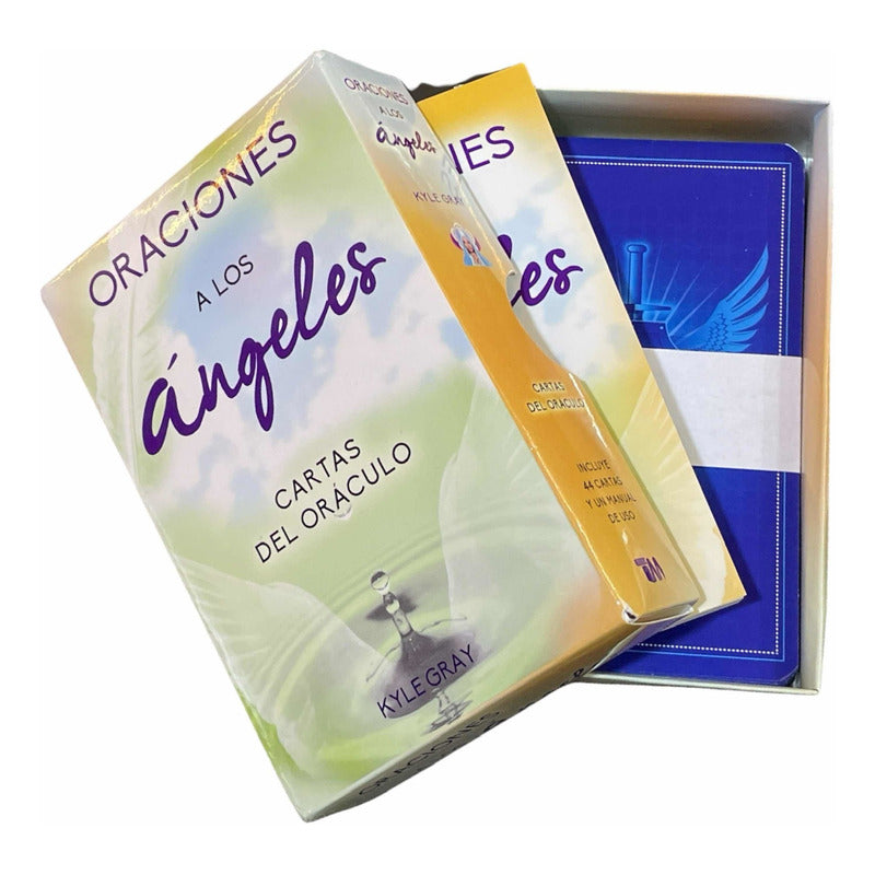 Oraciones A Los Angeles Oráculo + Instructivo 13 Cm Alto
