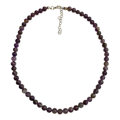 Amatista Collar De Piedra Natural