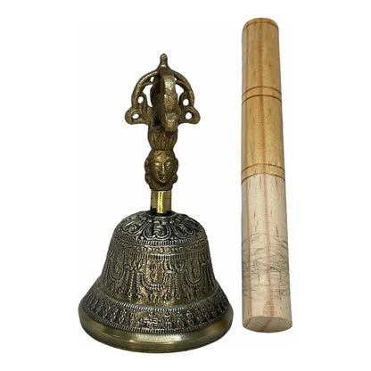 Campana Tibetana Cuenco, Sanción, 7 Metales 12 Cm Alto