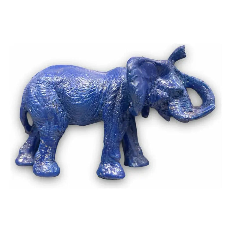 Kit Feng Shui: Figura Rinoceronte Azul 7.5cm + Figura Elefante Azul 8.6cm by HEREJE