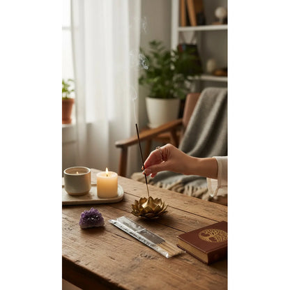Incienso Artesanal 20 Varitas Gruesas Aroma A Elegir Vainilla by HEREJE