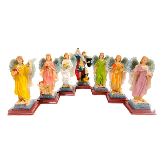 Set of 7 Archangels 15.5 cm National Resin Michael...