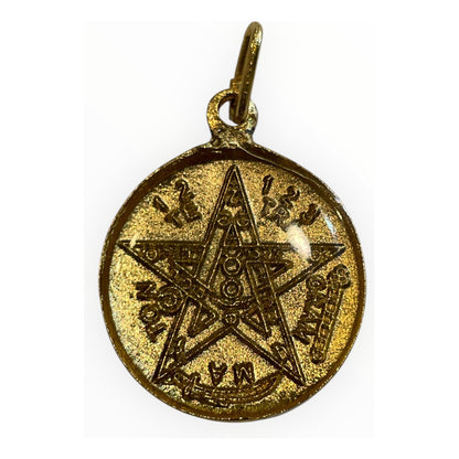 Hereje 7 Potencias Dije Encapsulado Y Tetra Al Reverso 25mm