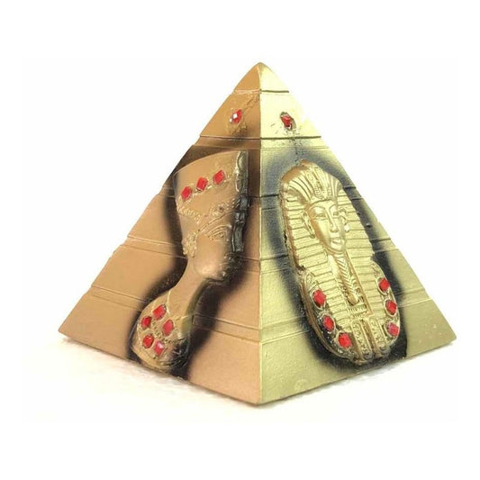 Egyptian Pyramid National Crystal Hand Decorated 7cm