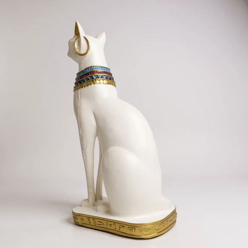 Bastet Egipcio Escultura De Resina 34x17x11 Cm