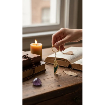 Llavero De San Judas 5 Cm Dorado