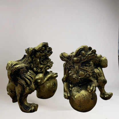 Figura De Resina De Los Perros Fu Protección Para Feng Shui