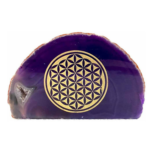 Flower of Life Purple Agate 7 cm