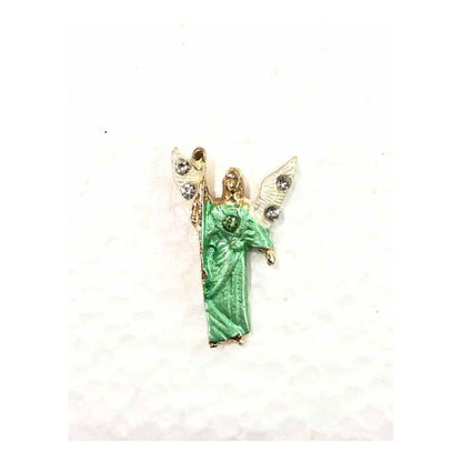 Archangel Raphael Gold Plated Pendant or Pin
