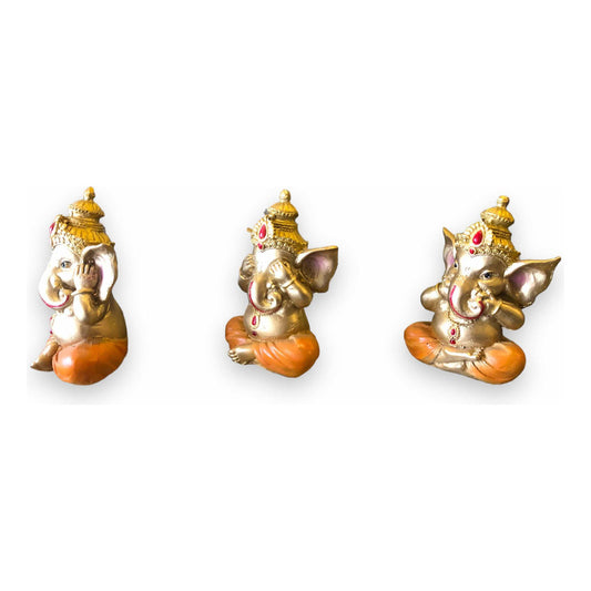 Set of 3 Ganesh 10cm