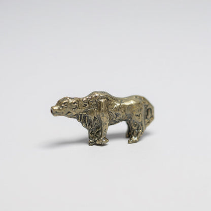 Buey Del Año Chino Amuleto En Miniatura 0.5cm De Alto Dorado