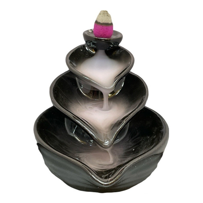 Incense Burner Waterfall Smoke Various Models + 10 Cones