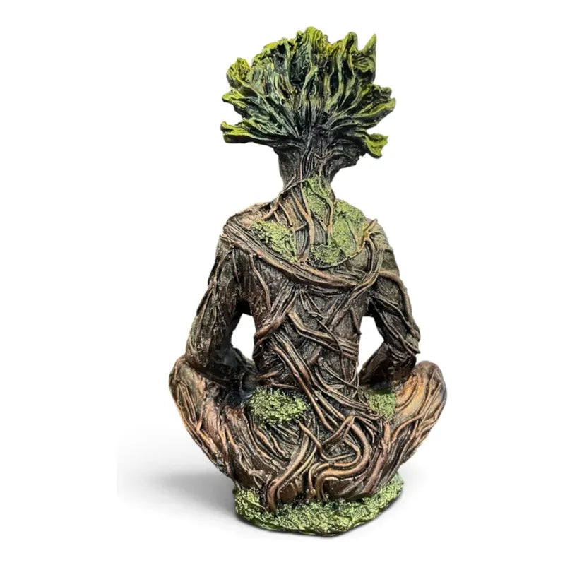 Figura Decorativa Dios De La Naturaleza Meditación Cobre by HEREJE