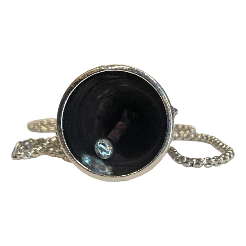 Campana Biker Con Cadena En Niquel