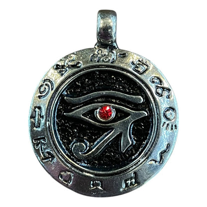 Dije Medalla Ojo De Horus Egipcio Amuleto De Protección 4cm Plateado by HEREJE