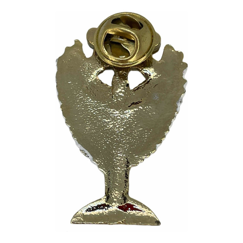 Metatron Cube Brooch Gold Plated Covered with Lacquer.