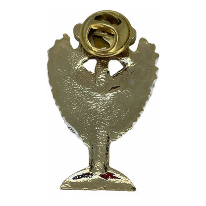 Metatron Cube Brooch Gold Plated Covered with Lacquer.