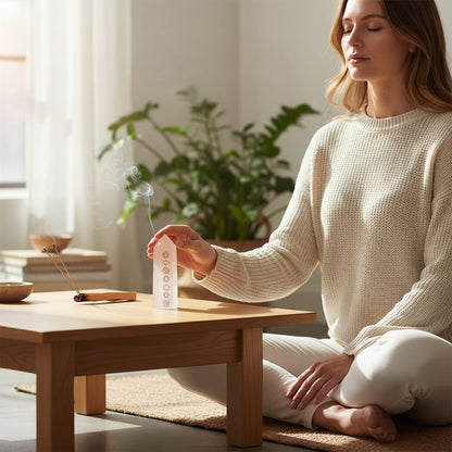 Obelisco De Cuarzo Con Los Chakras Grabados 7cm