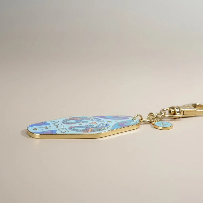 Llavero Zodiacal Hereje Diseño Astrológico Original Pisis