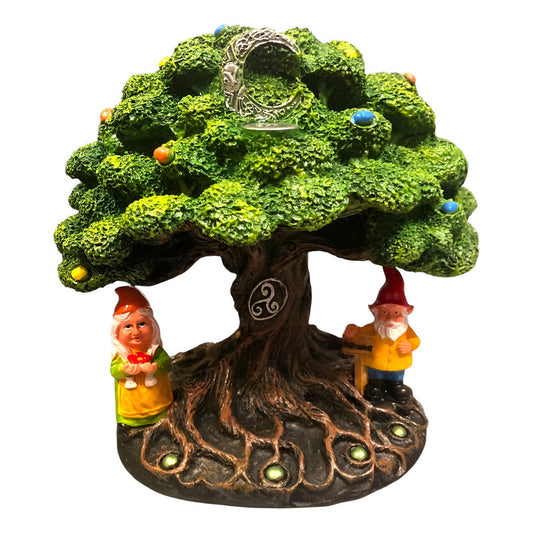 Cascada De Humo Arbol De Resina De 18 Cm De Altura Verde by HEREJE