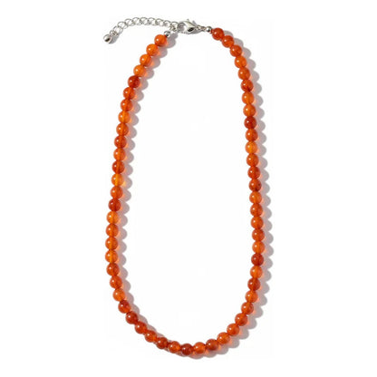 Amatista Collar De Piedra Natural Cornalina