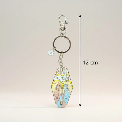 Llavero Zodiacal Hereje Diseño Astrológico Original Geminis