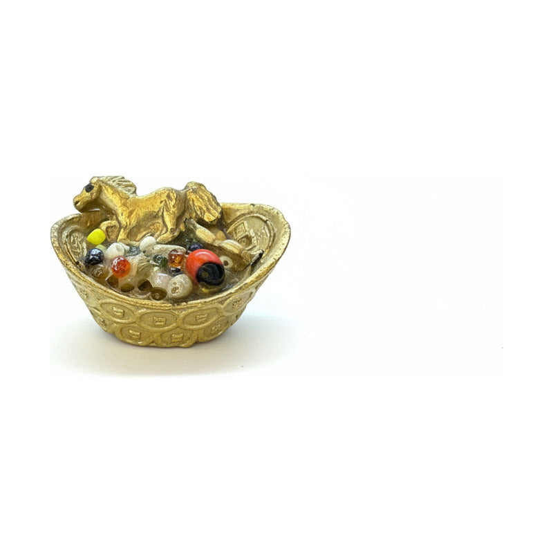 Caballo Del Año Chino Mini En Lingote