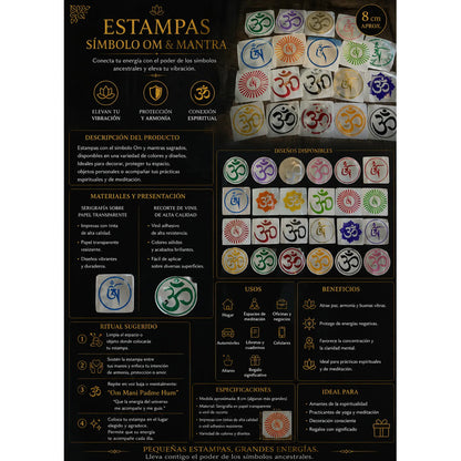 Estampa Om Hereje Verde Simple Recorte