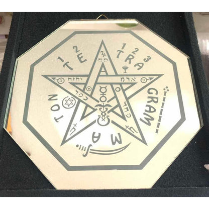 Tetragrammaton 30cm Engraved Mirror