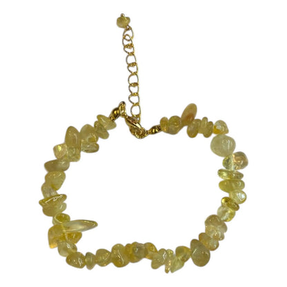 Pulsera De Citrino Natural Hereje Original. Citrino Con Broche 17 Cm 18 Cm by HEREJE