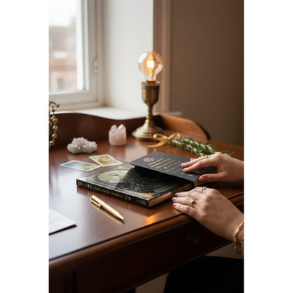 Libreta Grimorio Hojas Negras Para Rituales De Abundancia.