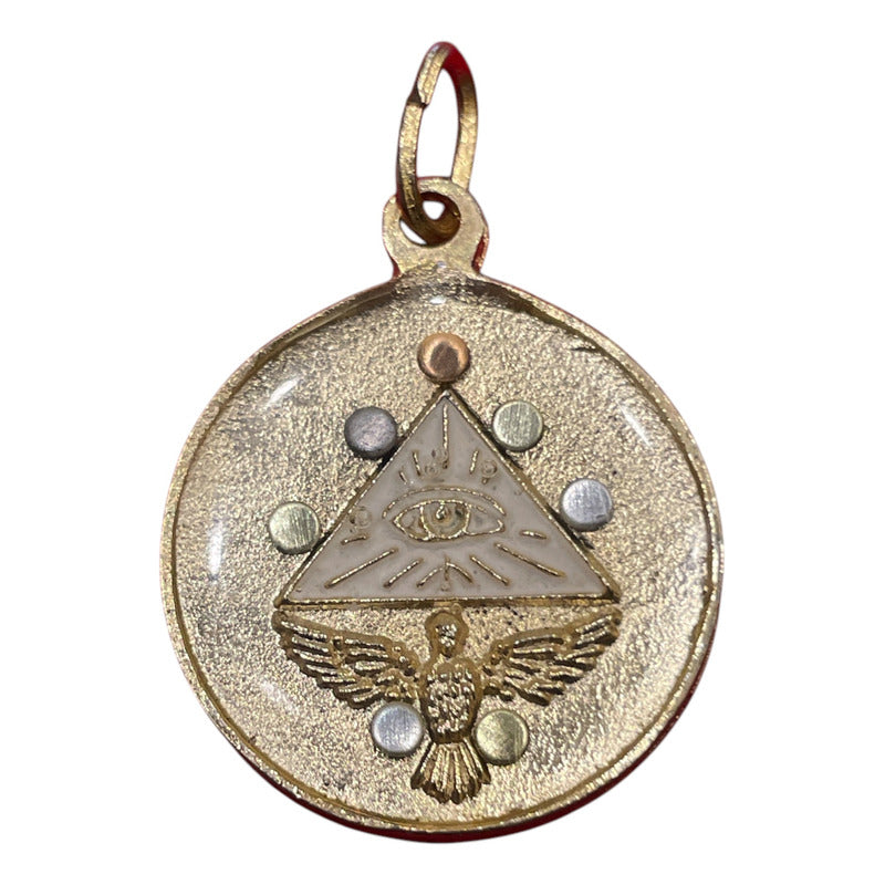 Medium Ritualized Pentagram 7 Metals Tetragrammaton
